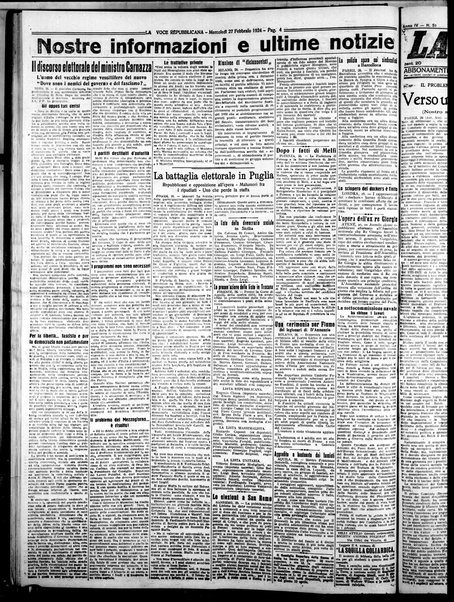 La voce repubblicana : quotidiano del Partito repubblicano italiano