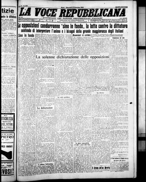 La voce repubblicana : quotidiano del Partito repubblicano italiano