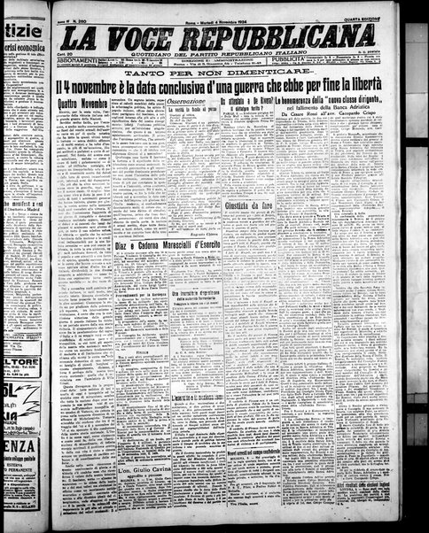 La voce repubblicana : quotidiano del Partito repubblicano italiano