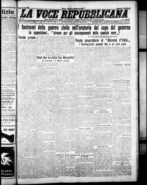 La voce repubblicana : quotidiano del Partito repubblicano italiano