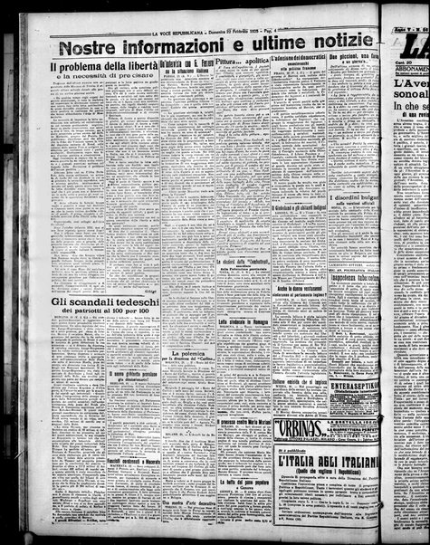 La voce repubblicana : quotidiano del Partito repubblicano italiano