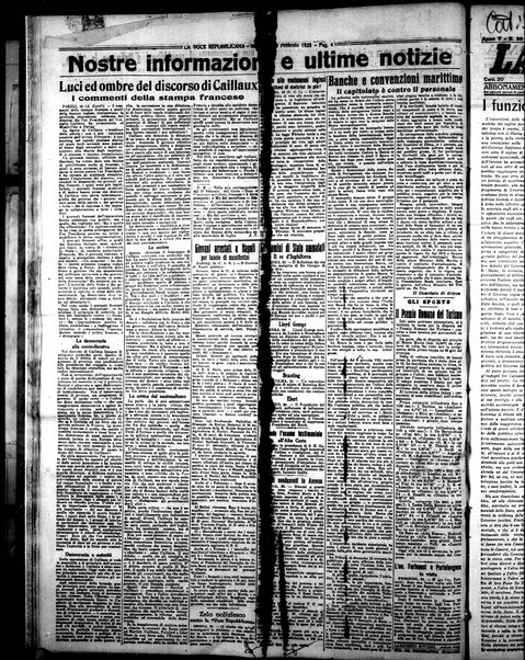 La voce repubblicana : quotidiano del Partito repubblicano italiano