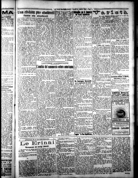 La voce repubblicana : quotidiano del Partito repubblicano italiano