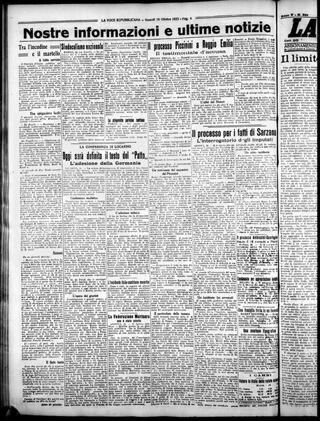 La voce repubblicana : quotidiano del Partito repubblicano italiano