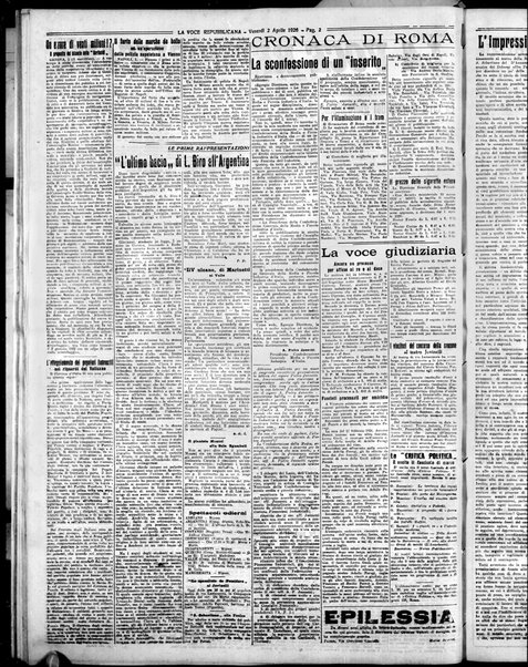 La voce repubblicana : quotidiano del Partito repubblicano italiano