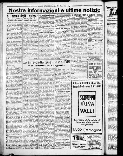 La voce repubblicana : quotidiano del Partito repubblicano italiano