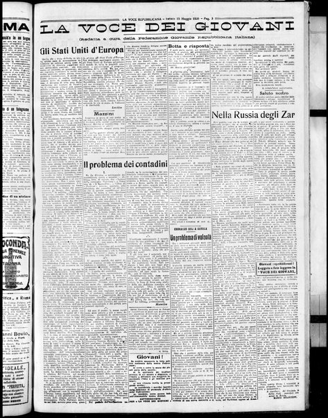 La voce repubblicana : quotidiano del Partito repubblicano italiano