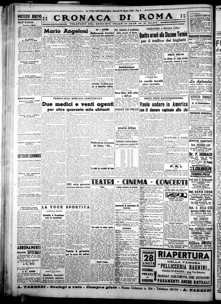 La voce repubblicana : quotidiano del Partito repubblicano italiano