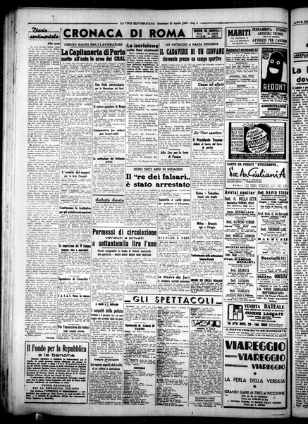 La voce repubblicana : quotidiano del Partito repubblicano italiano