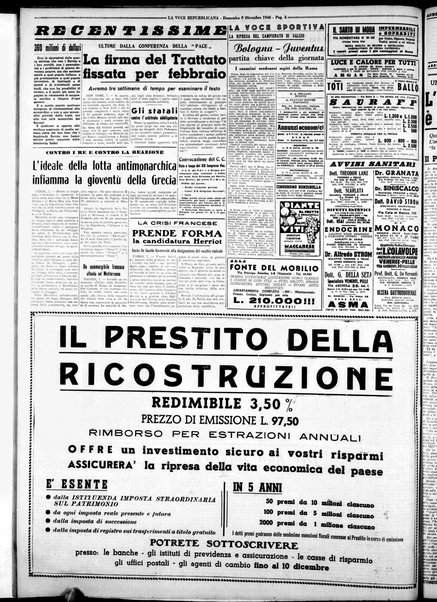 La voce repubblicana : quotidiano del Partito repubblicano italiano