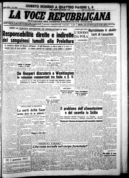 La voce repubblicana : quotidiano del Partito repubblicano italiano