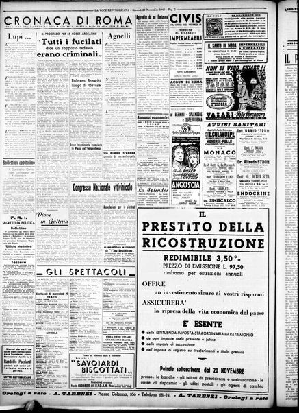 La voce repubblicana : quotidiano del Partito repubblicano italiano