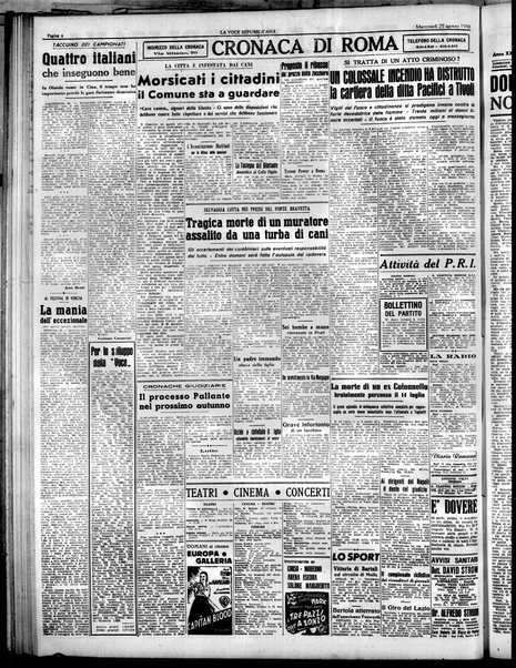 La voce repubblicana : quotidiano del Partito repubblicano italiano