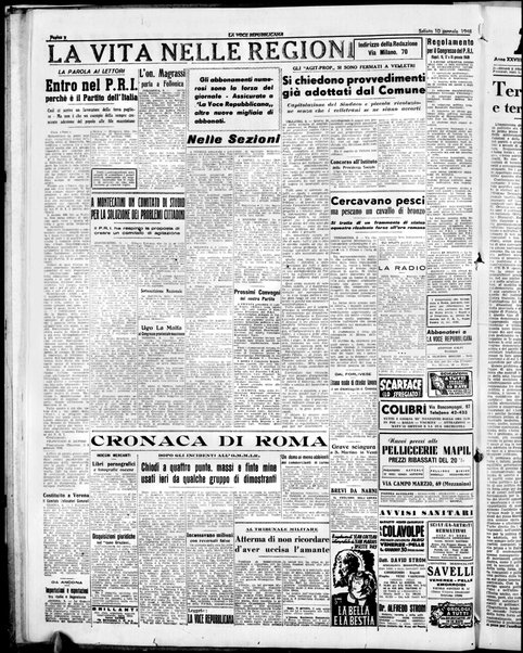 La voce repubblicana : quotidiano del Partito repubblicano italiano