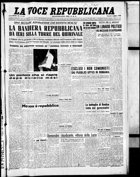 La voce repubblicana : quotidiano del Partito repubblicano italiano