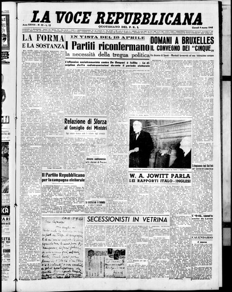 La voce repubblicana : quotidiano del Partito repubblicano italiano