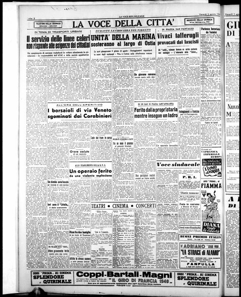 La voce repubblicana : quotidiano del Partito repubblicano italiano