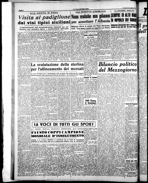 La voce repubblicana : quotidiano del Partito repubblicano italiano