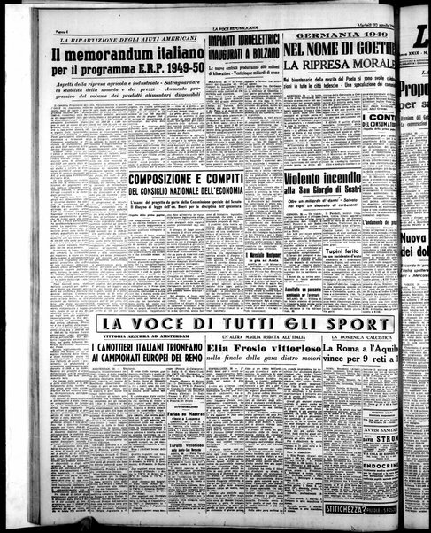 La voce repubblicana : quotidiano del Partito repubblicano italiano