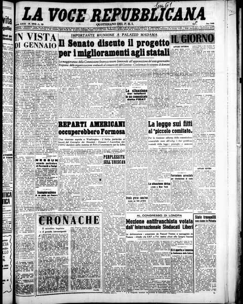 La voce repubblicana : quotidiano del Partito repubblicano italiano