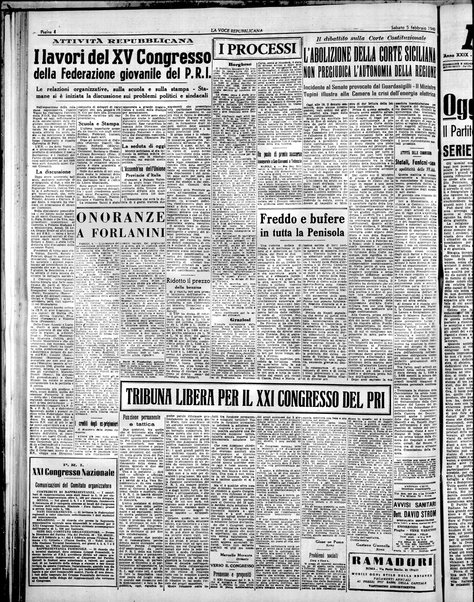 La voce repubblicana : quotidiano del Partito repubblicano italiano