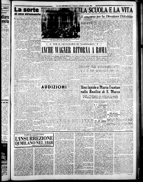 La voce repubblicana : quotidiano del Partito repubblicano italiano