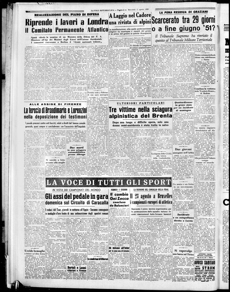 La voce repubblicana : quotidiano del Partito repubblicano italiano