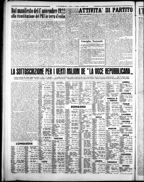 La voce repubblicana : quotidiano del Partito repubblicano italiano