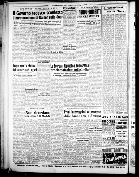 La voce repubblicana : quotidiano del Partito repubblicano italiano