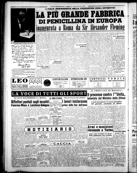 La voce repubblicana : quotidiano del Partito repubblicano italiano