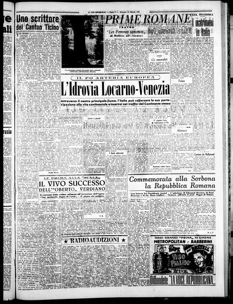 La voce repubblicana : quotidiano del Partito repubblicano italiano