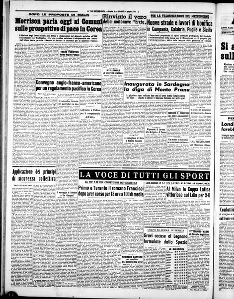 La voce repubblicana : quotidiano del Partito repubblicano italiano