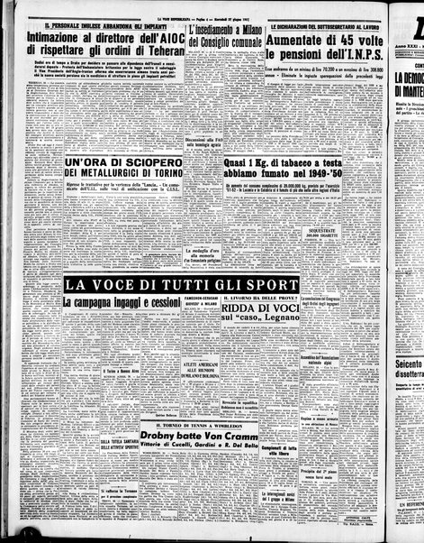 La voce repubblicana : quotidiano del Partito repubblicano italiano