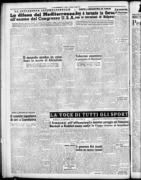 La voce repubblicana : quotidiano del Partito repubblicano italiano