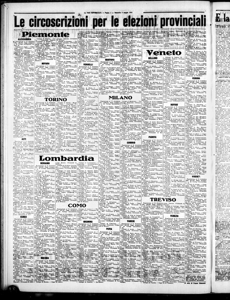 La voce repubblicana : quotidiano del Partito repubblicano italiano