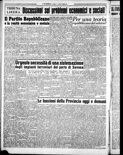 La voce repubblicana : quotidiano del Partito repubblicano italiano