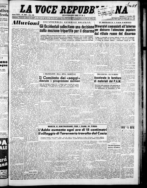 La voce repubblicana : quotidiano del Partito repubblicano italiano