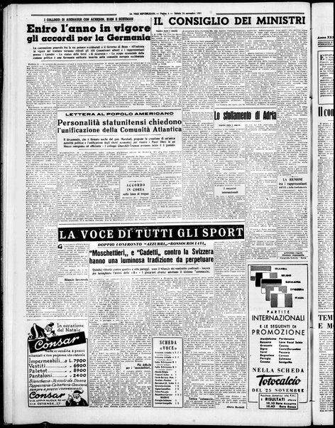 La voce repubblicana : quotidiano del Partito repubblicano italiano