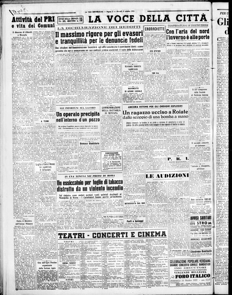 La voce repubblicana : quotidiano del Partito repubblicano italiano