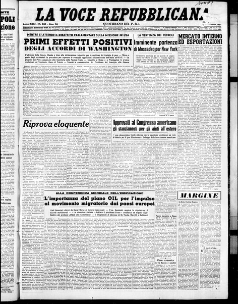 La voce repubblicana : quotidiano del Partito repubblicano italiano