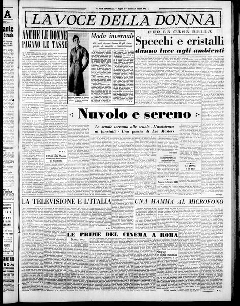 La voce repubblicana : quotidiano del Partito repubblicano italiano