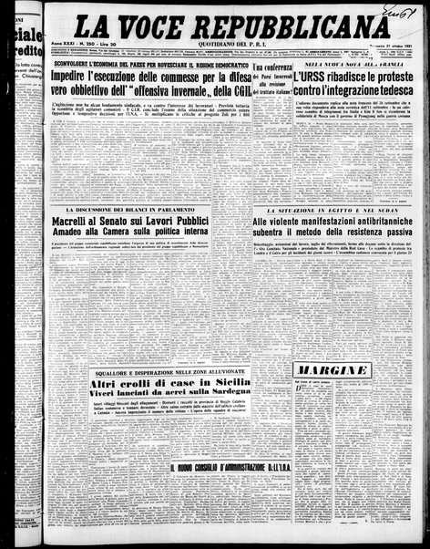 La voce repubblicana : quotidiano del Partito repubblicano italiano