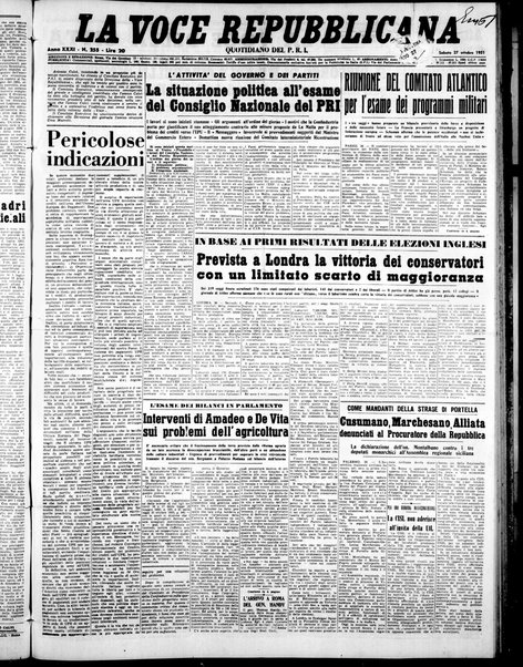 La voce repubblicana : quotidiano del Partito repubblicano italiano