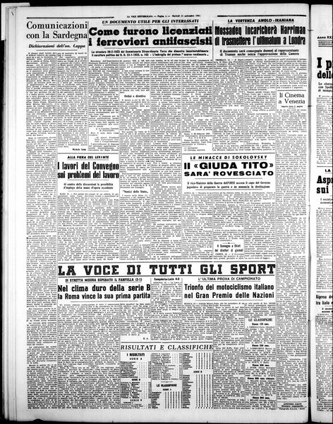 La voce repubblicana : quotidiano del Partito repubblicano italiano