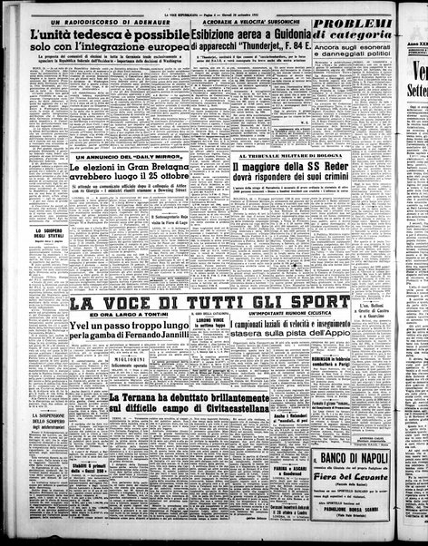 La voce repubblicana : quotidiano del Partito repubblicano italiano