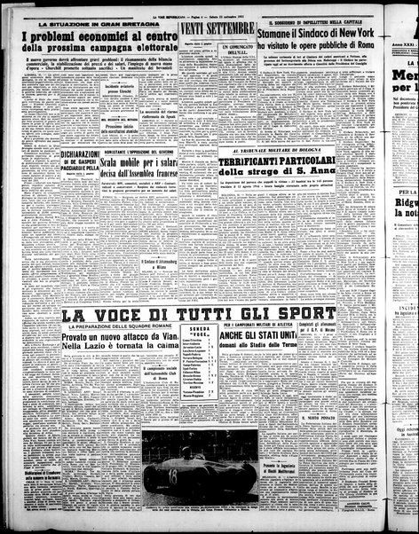 La voce repubblicana : quotidiano del Partito repubblicano italiano