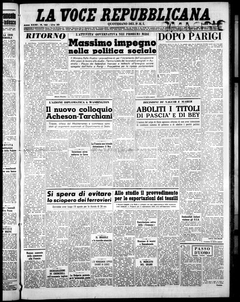 La voce repubblicana : quotidiano del Partito repubblicano italiano