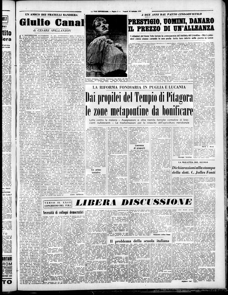 La voce repubblicana : quotidiano del Partito repubblicano italiano