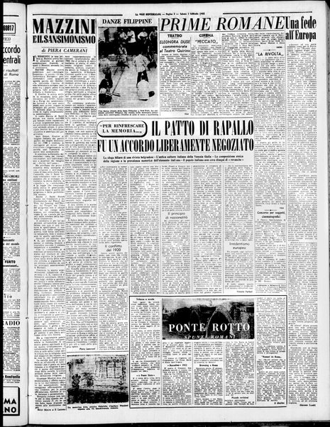 La voce repubblicana : quotidiano del Partito repubblicano italiano