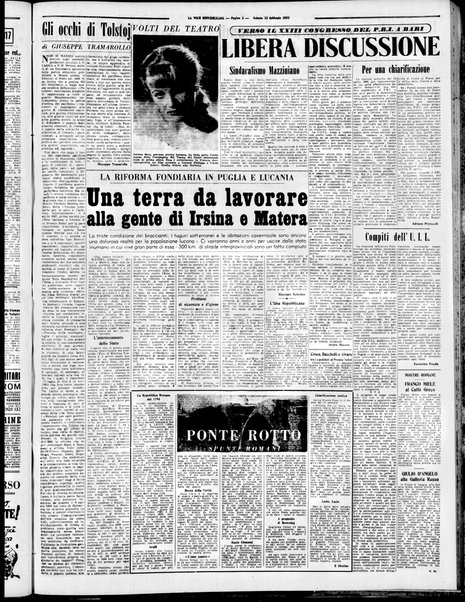 La voce repubblicana : quotidiano del Partito repubblicano italiano